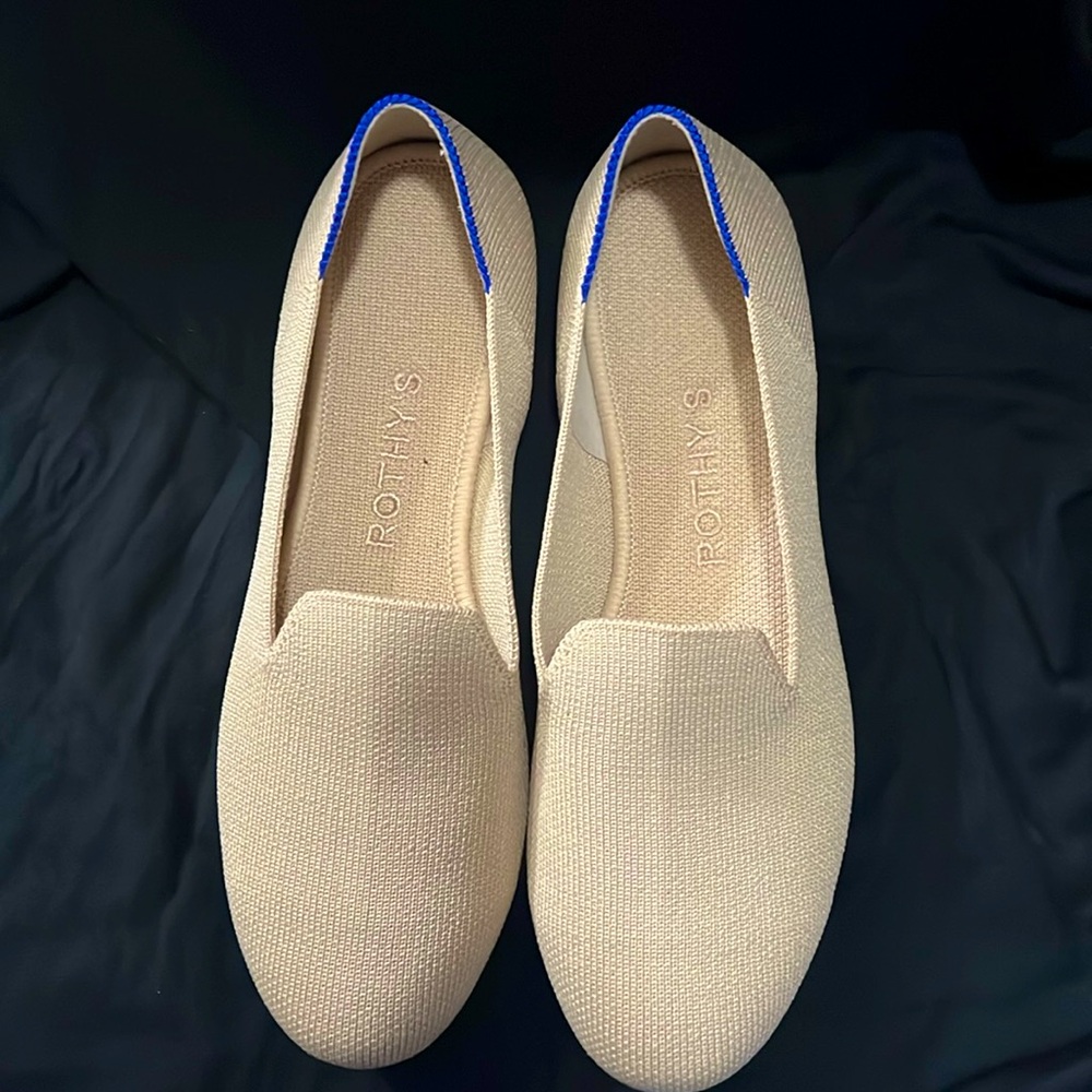 Rothy’s The Loafer. Color: Ecru.